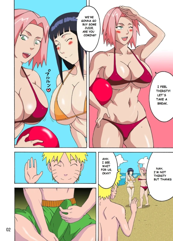 (C82) [Naruho-dou (Naruhodo)] Tsunade no In Suiyoku Tsunade's Obscene Beach (Naruto) [English] {doujin-moe.us} [Colorized]_02