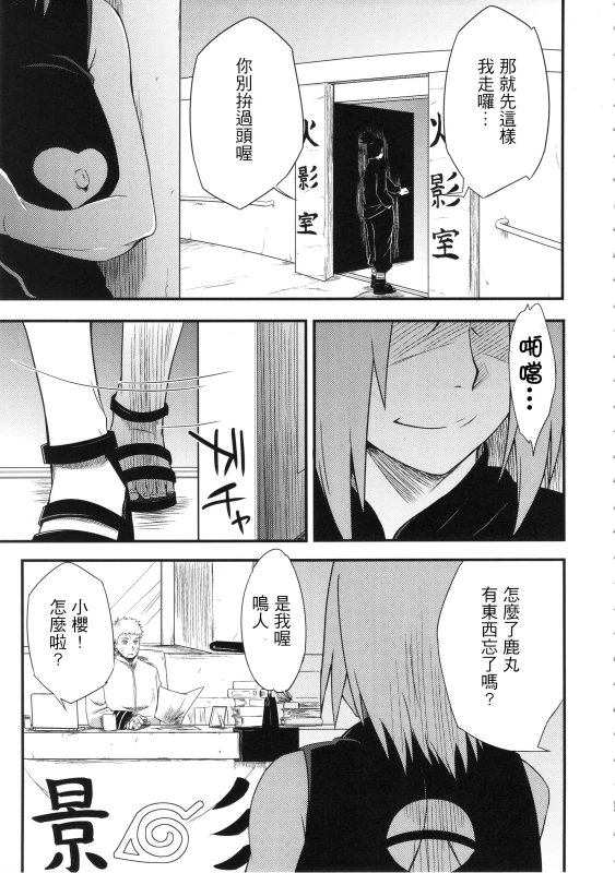 (C89) [Karakishi Youhei-dan Shinga (Sahara Wataru)] Konoha Donburi Aigake (Naruto) [Chinese] [這狀聲詞也太多_03