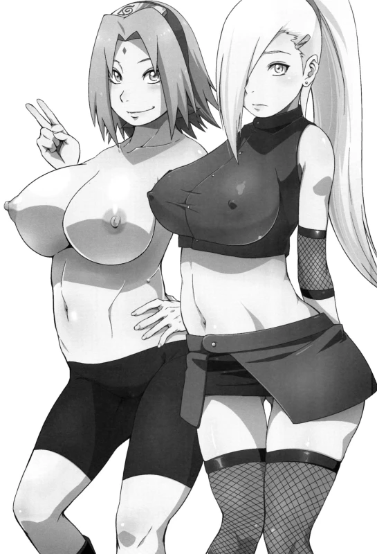 (C92) [Karakishi Youhei-dan Shinga (Sahara Wataru)] Botan to Sakura (Naruto) [English] {doujins.com}_01