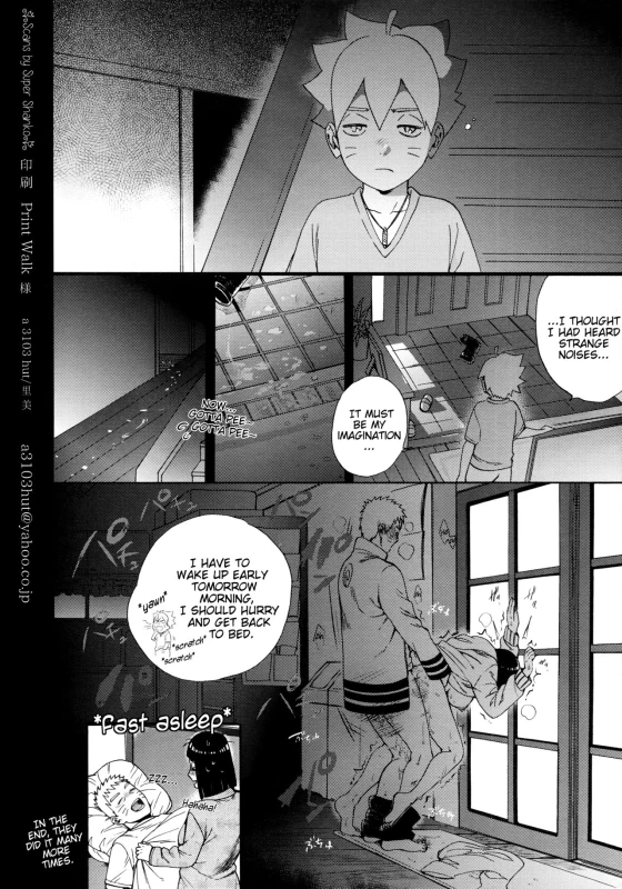 (Zennin Shuuketsu 9) [a 3103 hut (Satomi)] Yoru no Hanashi - Night Story (Boruto) [English]_12