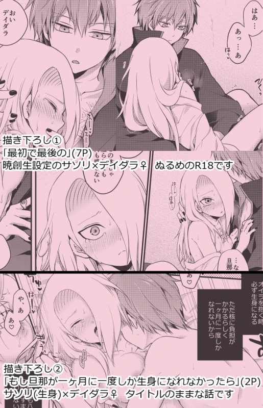 [ 一晩仔猫 ( 七夏ねむ)] サソデイ♀再録本 (NARUTO)sample_15