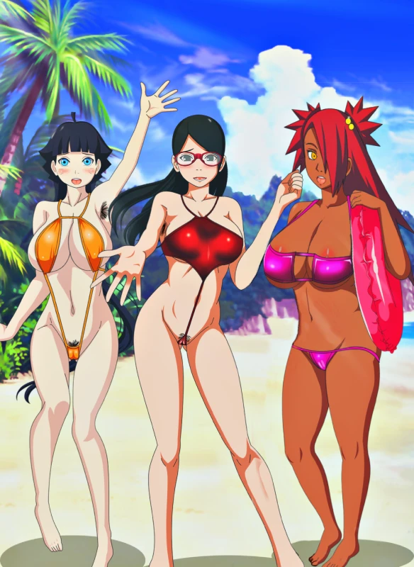 akimichi chouchou+sarada uchiha+uzumaki himawari