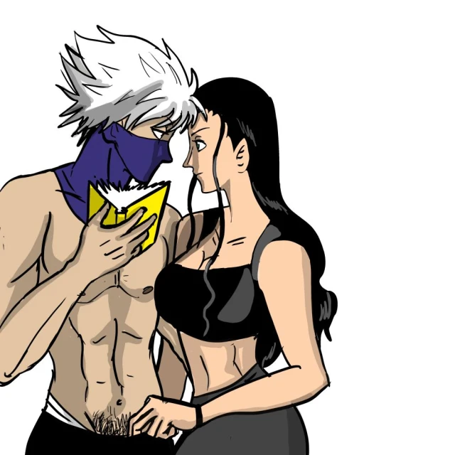 hatake kakashi+nico robin