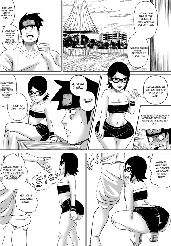 original character+sarada uchiha