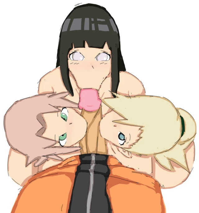 hyuuga hinata+ino yamanaka+sakura haruno+uzumaki naruto