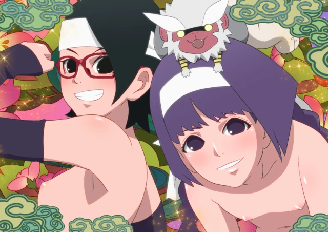 kakei sumire+sarada uchiha